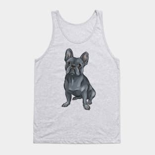 Cute French Bulldog | Blue | Dilute Tank Top